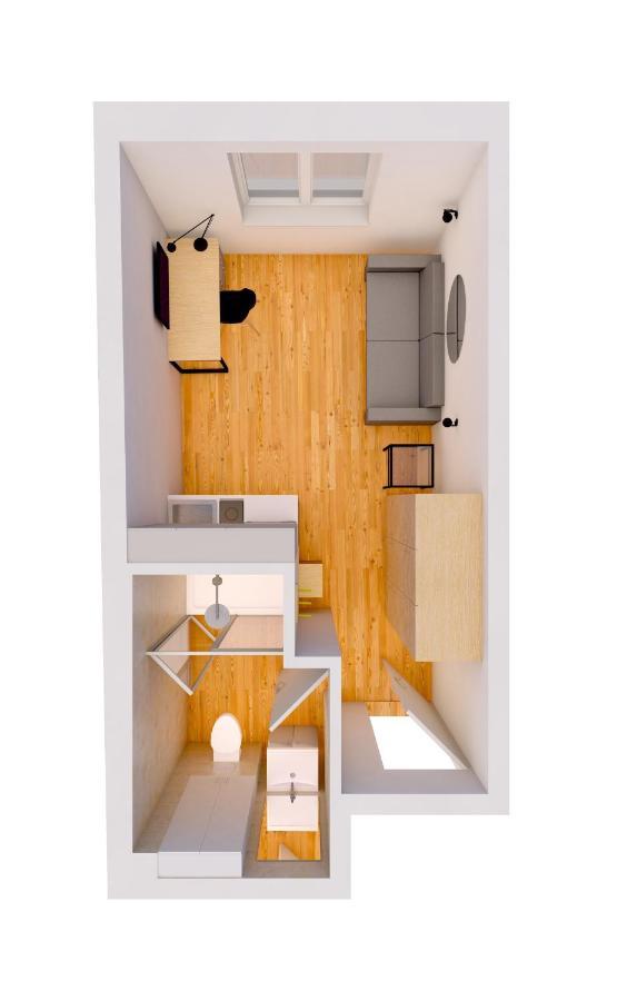 Apartment Schickes All-inklusive Apartmentzimmer 1+